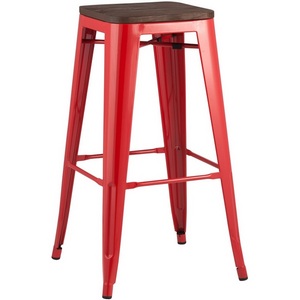 Изображение товара Стул барный TOLIX WOOD красный глянцевый