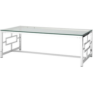 Изображение товара Журнальный стол 120x60 см БРУКЛИН серебро (прямоугольная стол 120x60 смешница, 4 ножки)