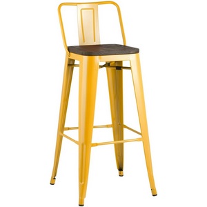 Изображение товара Стул барный TOLIX WOOD со спинкой желтый