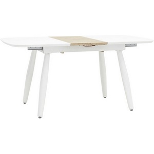 Изображение товара Стол вставка-бабочка обеденный Чикаго раскладной 120-160*90 белый (прямоугольная столешница, 4 ножки)