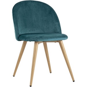 Изображение товара Стул Лион велюр с ромбами аквамарин