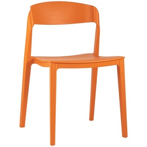 Изображение товара Стул для кухни пластиковый без подлокотников Moris пластик оранжевый