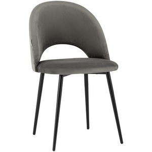 Изображение товара Стул Меган велюр тёмно-серый