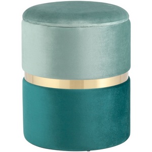 Изображение товара Пуф Кэрри с ящиком велюр бирюзовый