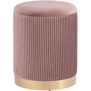 Изображение товара Пуф Шарлотта с ящиком велюр розовый