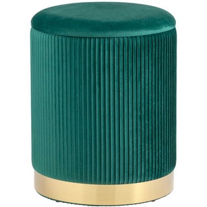 Изображение товара Пуф Шарлотта с ящиком велюр зеленый