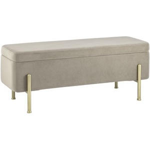 Изображение товара Банкетка Болейн с ящиком велюр бежевый