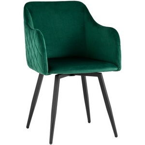Изображение товара Стул Ника вращающийся велюр изумрудный