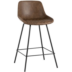 Изображение товара Стул полубарный TEXAS экокожа коричневый