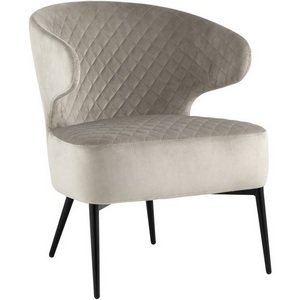 Изображение товара Кресло лаунж Royal велюр серо-бежевый