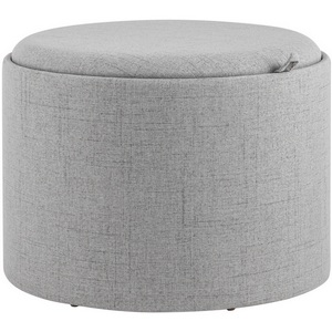 Изображение товара Пуф-столик с ящиком Хюгге L рогожка серый