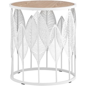 Изображение товара Журнальный столик Вальд белый (круглая столешница, О-образная опора)