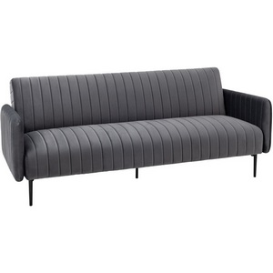 Изображение товара Диван прямой Дрезден велюр серый