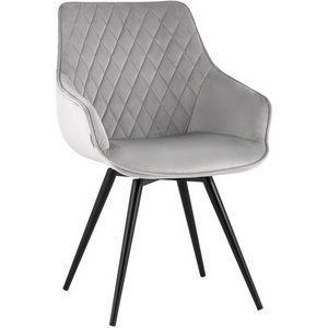 Изображение товара Стул вращающийся Сеул велюр светло-серый