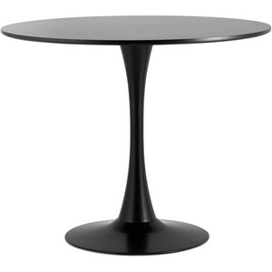 Изображение товара Стол с закругленными углами Tulip D90 черный (круглая столешница, О-образная опора)