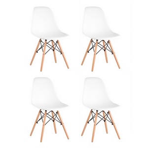 Изображение товара Стул Eames Style DSW белый x4 (разборный каркас) арт.