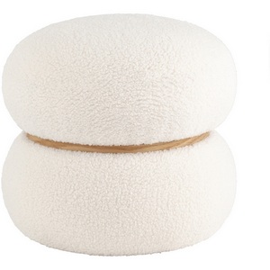 Изображение товара Пуфик круглый Полли S тедди белый