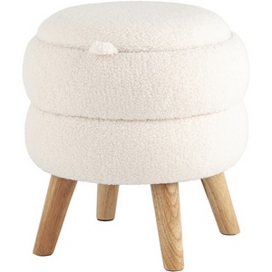 Изображение товара Пуф с ящиком Винни S тедди белый