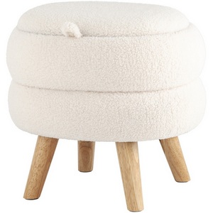 Изображение товара Пуф с ящиком Винни M тедди белый