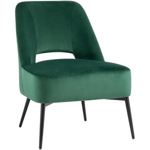 Изображение товара Кресло лаунж Бостон велюр зелёный