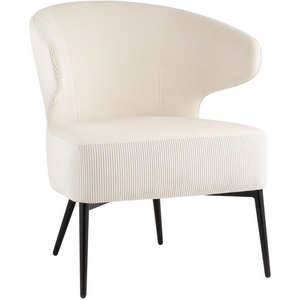 Изображение товара Кресло лаунж Royal Stripes велюр молочный