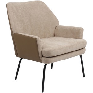 Изображение товара Кресло Харви светло-коричневый с коричневой экокожей