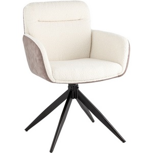 Изображение товара Стул обеденный Waldo молочный c бежевой экокожей