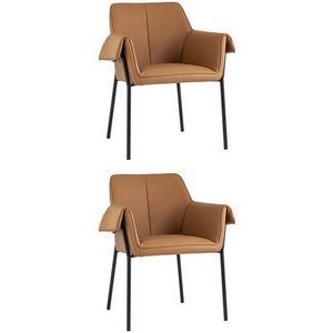 Изображение товара Кресло Бесс экокожа коричневый 2 шт. (арт.)