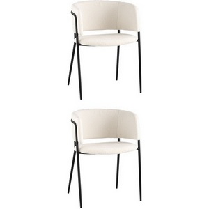 Изображение товара Стул Нэлли ткань букле белый 2 шт. (арт.)