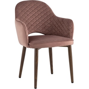 Изображение товара Стул Венера диамант велюр пыльно-розовый