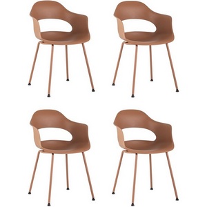 Изображение товара Стул Lady пластик коричневый 4 шт. арт.