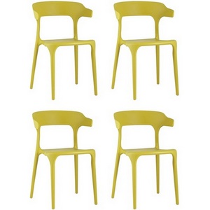 Изображение товара Стул для кухни пластиковый шириной 50 см Neo пластик горчичный 4 шт. ()