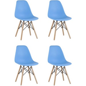 Изображение товара Стул Eames Style DSW голубой x4 (разборный каркас) арт.
