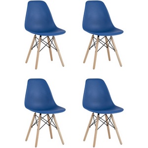 Изображение товара Стул Eames Style DSW синий x4 (разборный каркас) арт.