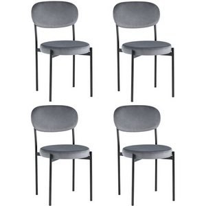 Изображение товара Стул Бриф NEW велюр серый 4 шт