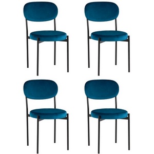 Изображение товара Стул Бриф NEW велюр синий 4 шт