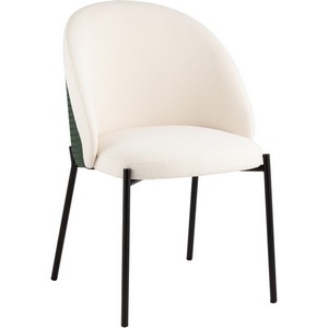 Изображение товара Стул обеденный Adelinde бежевый с зеленой экокожей арт.