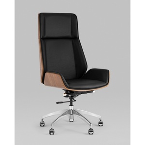 Изображение товара Кресло компьютерное с деревянным каркасом руководителя Crown SN черный