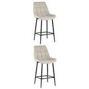 Изображение товара Стул полубарный Флекс велюр бежевый 2 шт. арт.