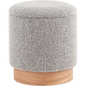 Изображение товара Пуф с ящиком Холли XS букле серый,