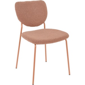 Изображение товара Стул обеденный Gigi коричневый букле розовые ножки арт.