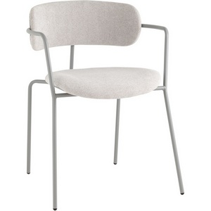 Изображение товара Стул Дженни букле светло-серый каркас серый муар (арт.)