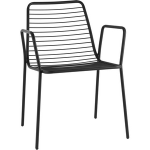 Изображение товара Стул с подлокотниками Дели металл черный (арт.)