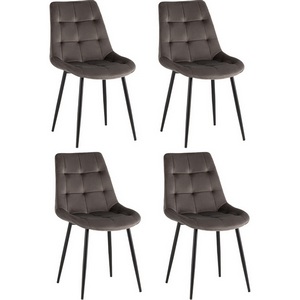 Изображение товара Стул Флекс New велюр антрацитовый 4шт. арт.