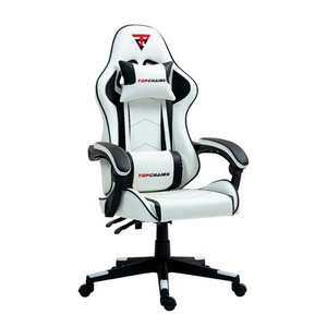 Изображение товара Кресло игровое с мягкими подлокотниками Shadow бело-черный