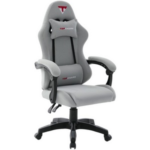 Изображение товара Кресло игровое с подголовником Druid серый ткань