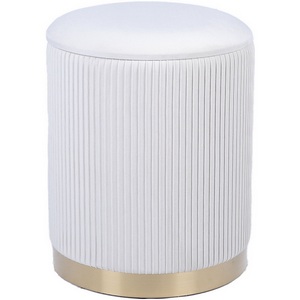 Изображение товара Пуф Шарлотта с ящиком велюр бежевый арт.