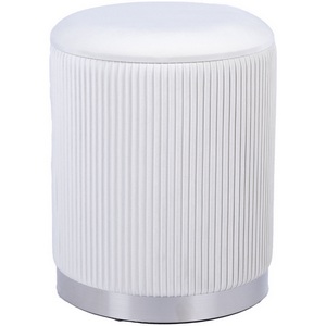 Изображение товара Пуф Шарлотта с ящиком серебро велюр бежевый арт.