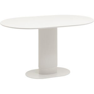 Изображение товара Стол обеденный Mystery 130*80 белый (овальная столешница)