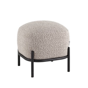 Изображение товара Пуф Стоун ткань букле серо-бежевый арт.